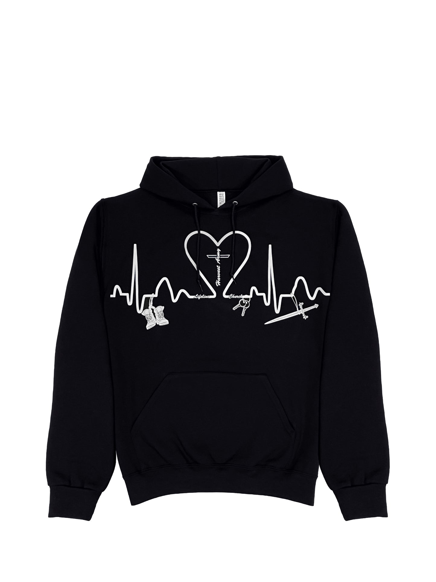 Harvest Army Hooded Sweatshirt In Black