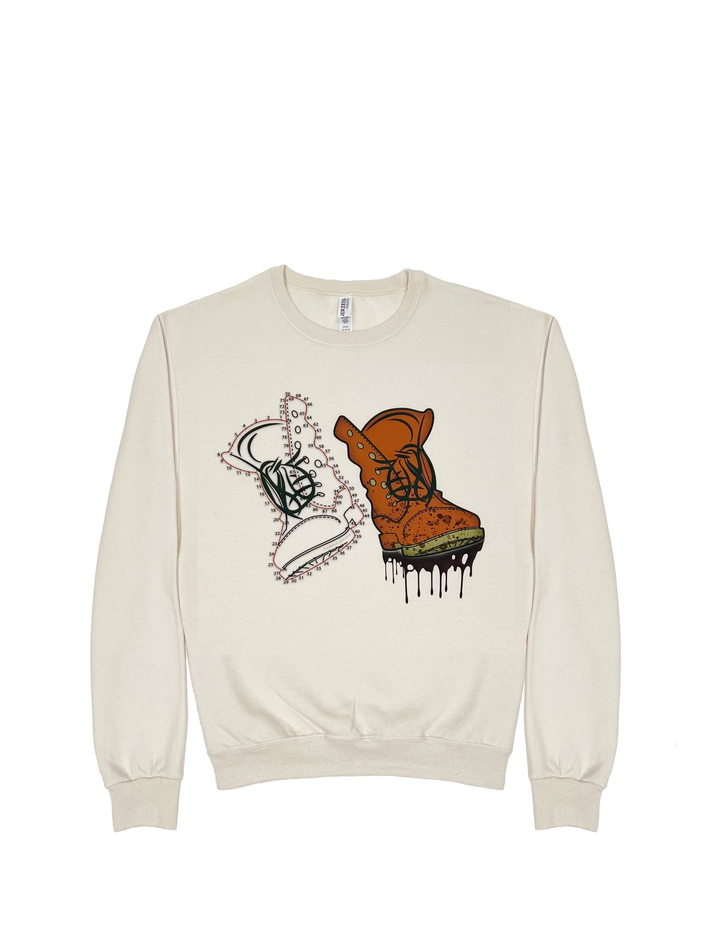 Harvest Army Crewneck Sweatshirt In Cream