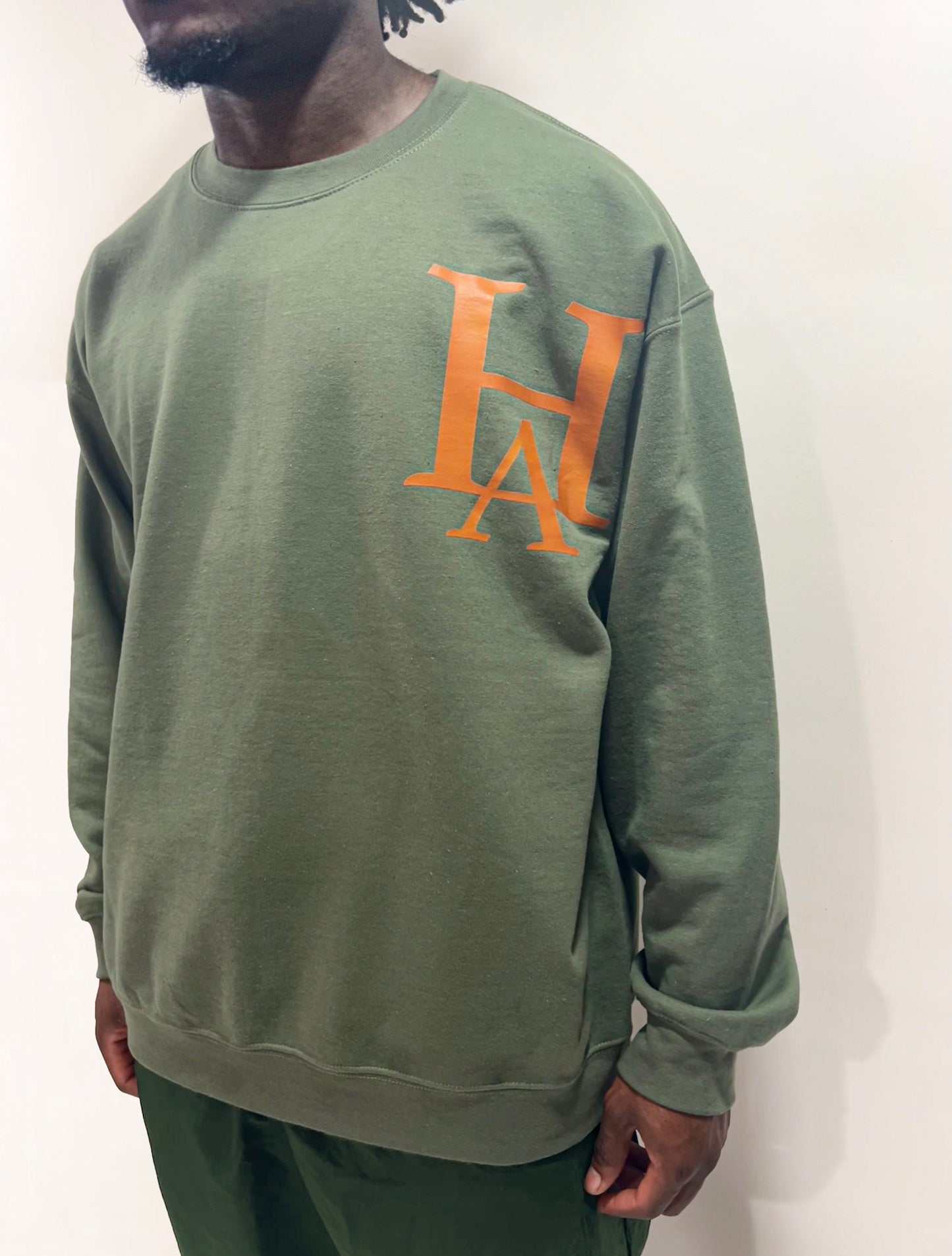 Harvest Army Crewneck Sweatshirt In Green