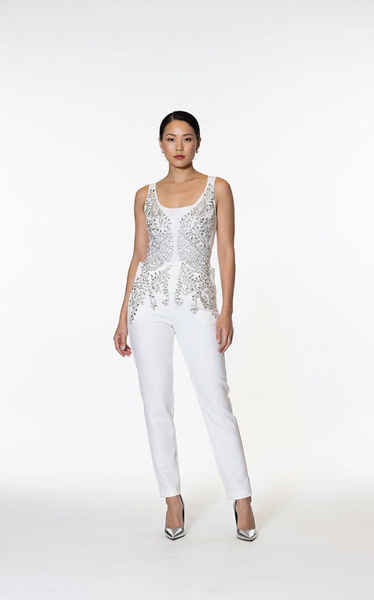 Embellished Tank Jumpsuit