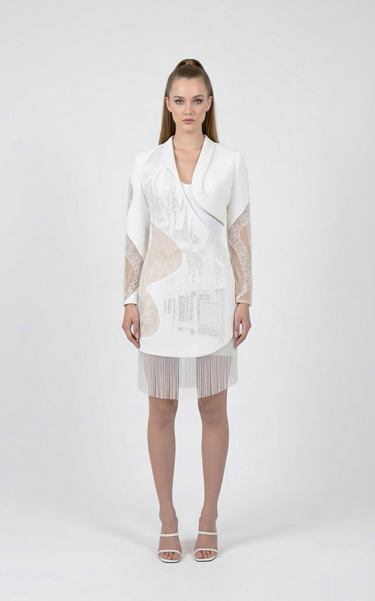 Embellished Jacket Dress Set