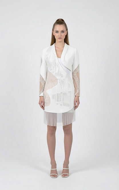 Embellished Jacket Dress Set